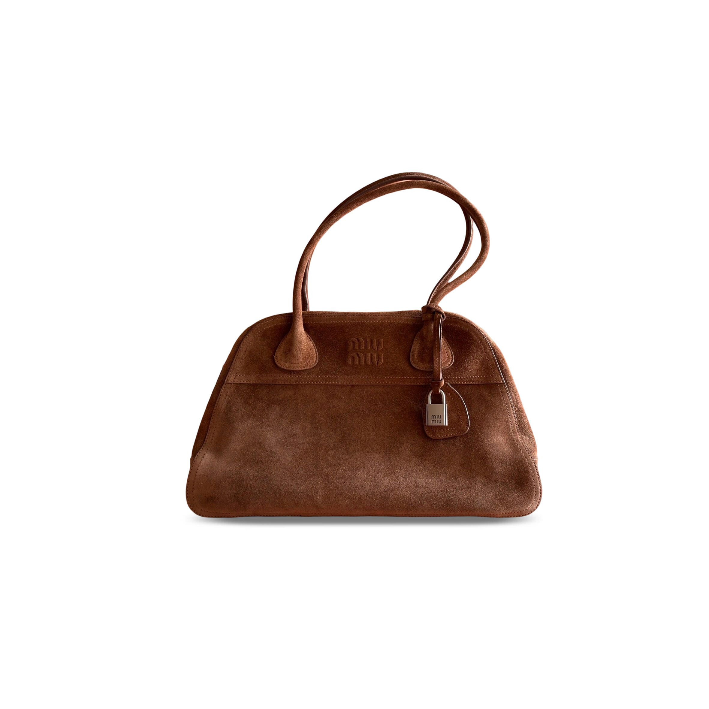 MIU MIU VIVANT SUEDE BAG 5BB196 (40*24*13cm)